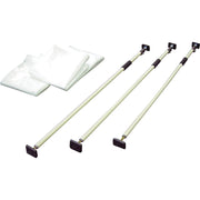 簡単施工の間仕切りカーテン　リフォームカーテン　支柱3本＋シート2枚