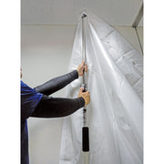 簡単施工の間仕切りカーテン　リフォームカーテン　支柱3本＋シート2枚