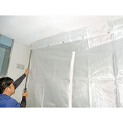 簡単施工の間仕切りカーテン　リフォームカーテン　支柱3本＋シート2枚