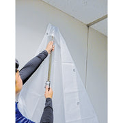 簡単施工の間仕切りカーテン　リフォームカーテン　支柱3本＋シート2枚