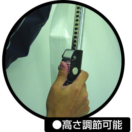 簡単施工の間仕切りカーテン　リフォームカーテン　支柱3本＋シート2枚