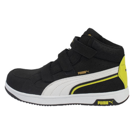 PUMAセーフティスニーカー 63.203.0 エアツイスト 2.0 ブラック ミッド フック＆ループ