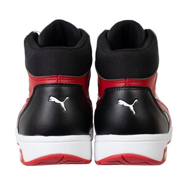 PUMA 安全靴 63.212.0 フロントコート ブラック＆ホワイト＆レッド ディスクミッド