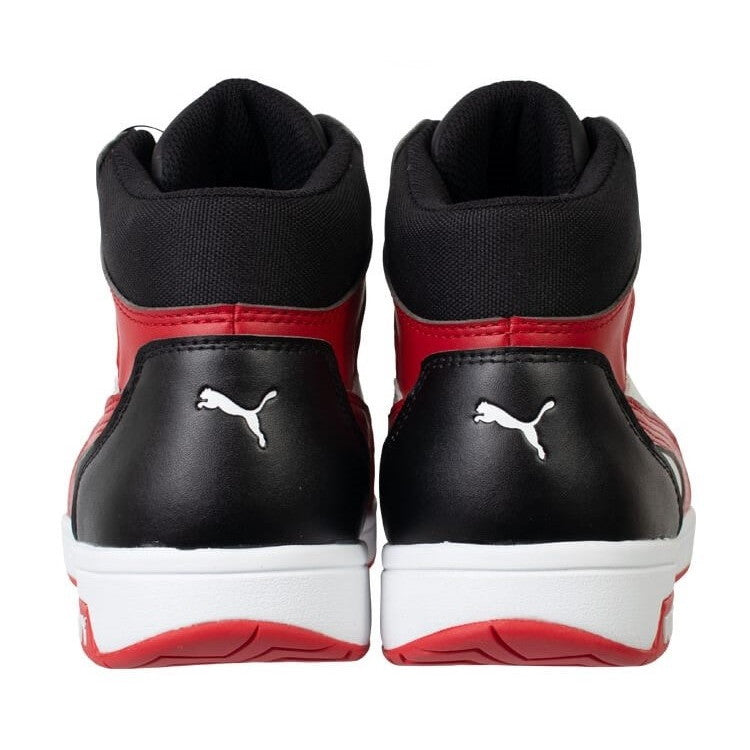 PUMA 安全靴 63.212.0 フロントコート ブラック＆ホワイト＆レッド ディスクミッド