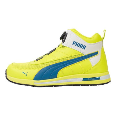 PUMAセーフティスニーカー 63.214.0 スイッチバック イエロー ディスクミッド