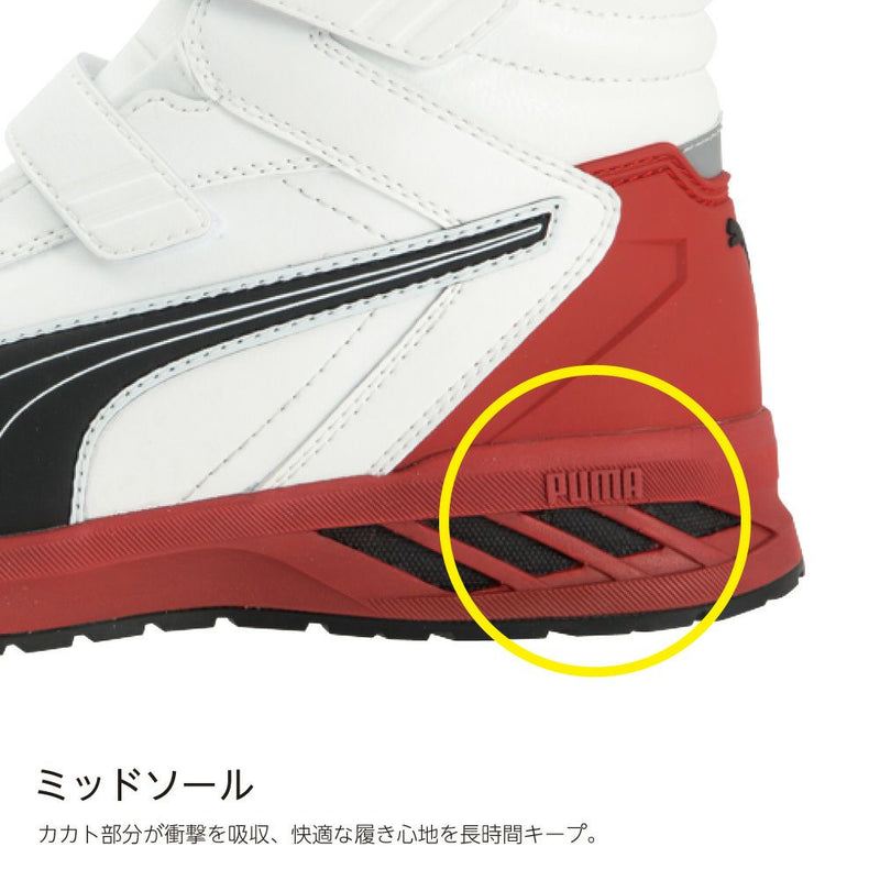 PUMA安全靴 63.353.0 JAPAN ATHLETIC ライダー 2.0 ホワイト ミッド 日本限定シリーズ