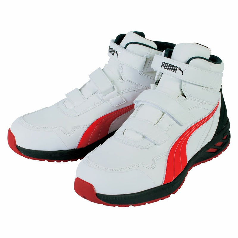 PUMA安全靴 63.356.0 RIDER 2.0 ホワイト＆レッド ミッド JAPAN ATHLETIC 日本限定シリーズ
