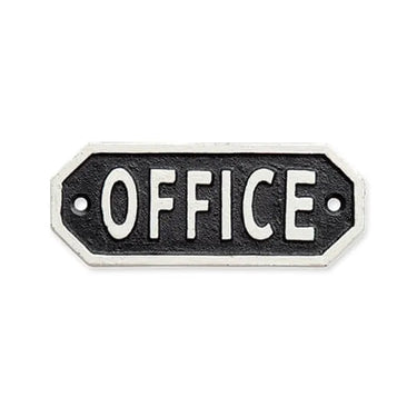 63580 サインプレート OFFICE ブラック
