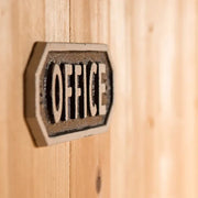 63580 サインプレート OFFICE ブラック