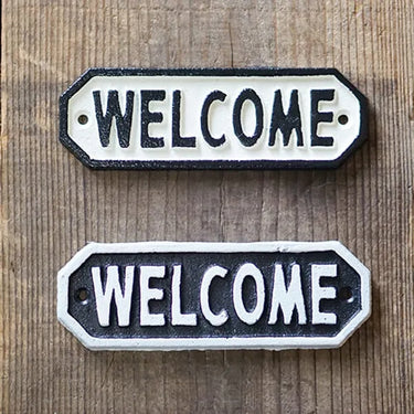63581 サインプレート WELCOME ホワイト