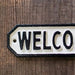 63581 サインプレート WELCOME ホワイト