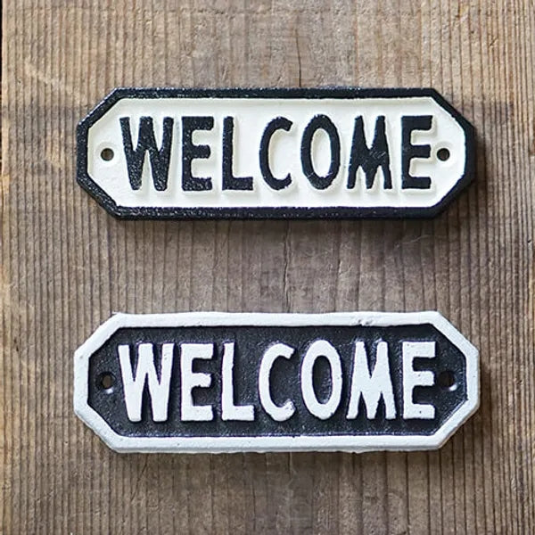 63582 サインプレート WELCOME ブラック