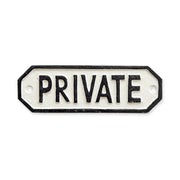 63583 サインプレート PRIVATE ホワイト