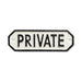 63583 サインプレート PRIVATE ホワイト