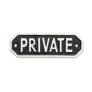 63584 サインプレート PRIVATE ブラック