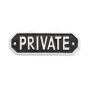 63584 サインプレート PRIVATE ブラック