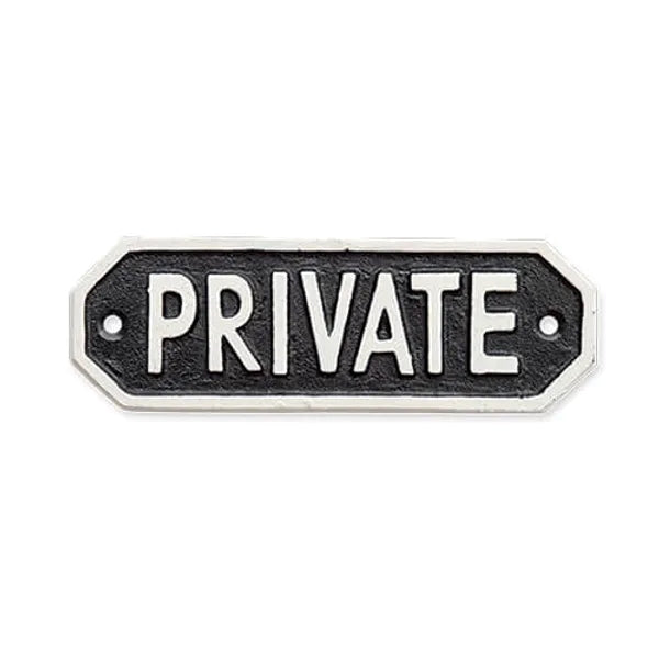 63584 サインプレート PRIVATE ブラック