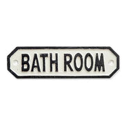 63585 サインプレート BATH ROOM ホワイト