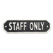 63588 サインプレート STAFF ONLY ブラック