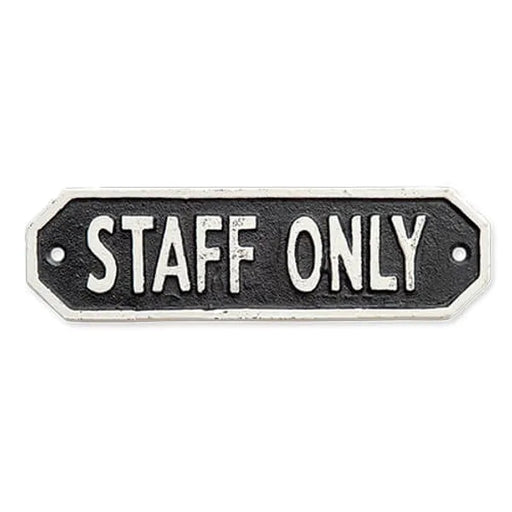 63588 サインプレート STAFF ONLY ブラック