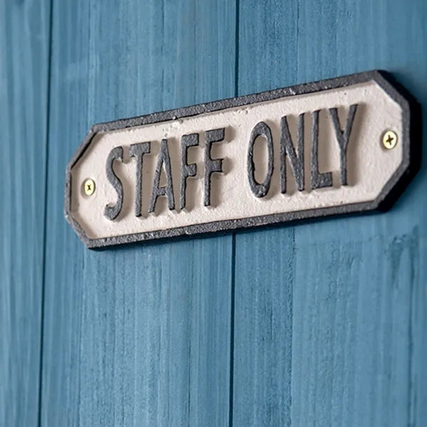 63588 サインプレート STAFF ONLY ブラック