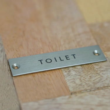 63951 サインプレート TOILET ブラック