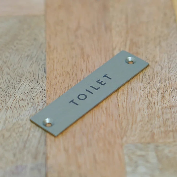 63951 サインプレート TOILET ブラック