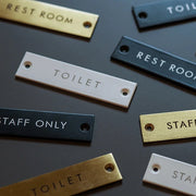 63951 サインプレート TOILET ブラック