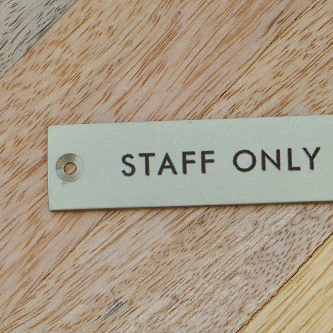 63957 サインプレート STAFF ONLY ブラック