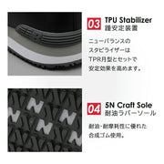 ニューバランス　PORTLAND　紐タイプ短