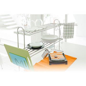 田窪工業所 PP2-90LK 水切り棚 伸縮置きタイプ2段・幅50～91㎝ お買い得セット