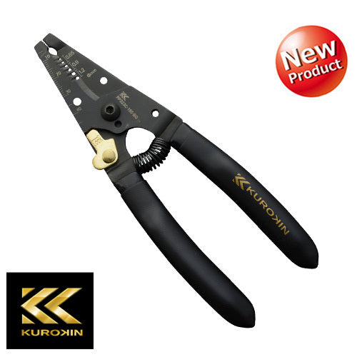 インターフォン・火災報知器等の弱電作業に最適【黒金】ワイヤーストリッパ　C型