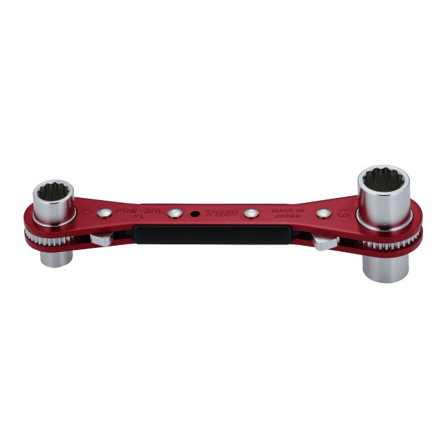 ギア数従来品の2倍！　ギア数36ロング4サイズ板ラチェットレンチ　ハイラッチ　6本入り