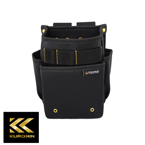 タフな素材【黒金】腰袋スモール２段