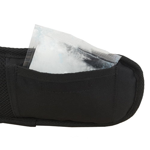 夏場の作業でも快適！保冷剤ポケット付き【黒金】サポートベルトMサイズ