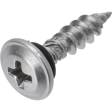 【板金役物・角波＋木材】ステンレス 板金パッキンビス 角ボックス 18mm（500本入）PS018SP