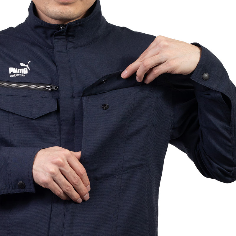 PUMA ワークジャケット PW-4021N 春夏 ドビーストレッチ作業服 通気性 快適性 2026SS新作