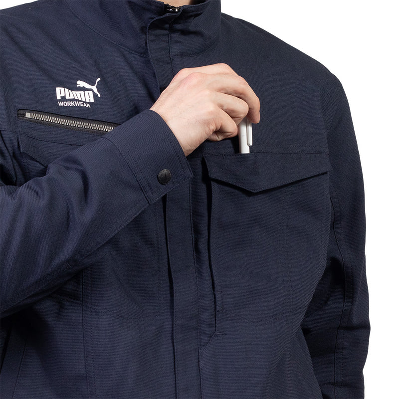 PUMA ワークジャケット PW-4021N 春夏 ドビーストレッチ作業服 通気性 快適性 2026SS新作