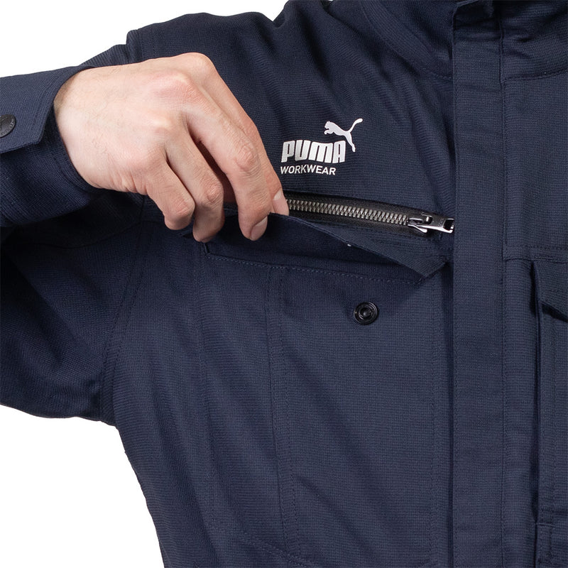PUMA ワークジャケット PW-4021N 春夏 ドビーストレッチ作業服 通気性 快適性 2026SS新作