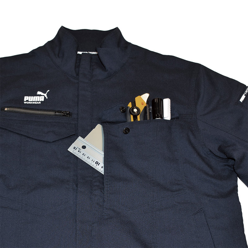 PUMA ワークジャケット PW-4021N 春夏 ドビーストレッチ作業服 通気性 快適性 2026SS新作