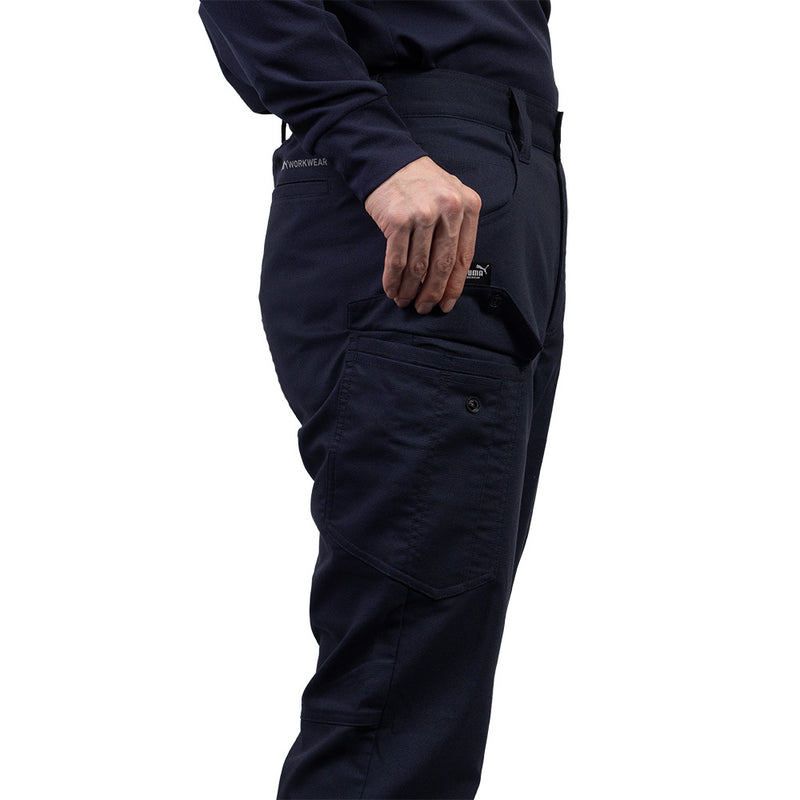 PUMA カーゴパンツ PW-4025N 春夏 ドビーストレッチ作業服 通気性 快適性 2026SS新作