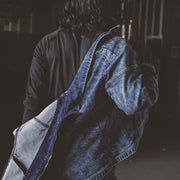 寅壱 8922-124 デニムワークジャケット 2024-25AW新作 着用画 背面