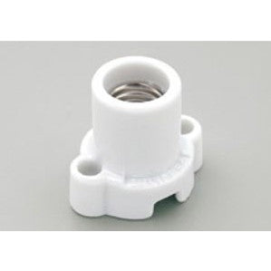 ソケット　丸形レセプタクル　ホワイト　口金：E17 ホワイト