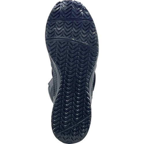 日進ゴム ハイパーV 安全靴 SPRINGGAN#80 JSAA規格B種プロスニーカー マジックテープタイプ ブラック ハイカット