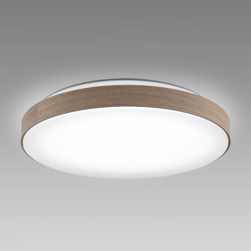 LEDシーリング　調色/調光モデル　ヴィンテージウッド　ライトブラウン色　8畳用