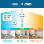 調色/調光モデル　シンプルカバー　調色5段階×調光10段階　12畳用