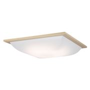 和風LEDシーリング　調色/調光モデル　木製白木枠　12畳用