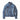寅壱 8960-554 デニム蛇腹ライダースジャケット アイスブルー　正面