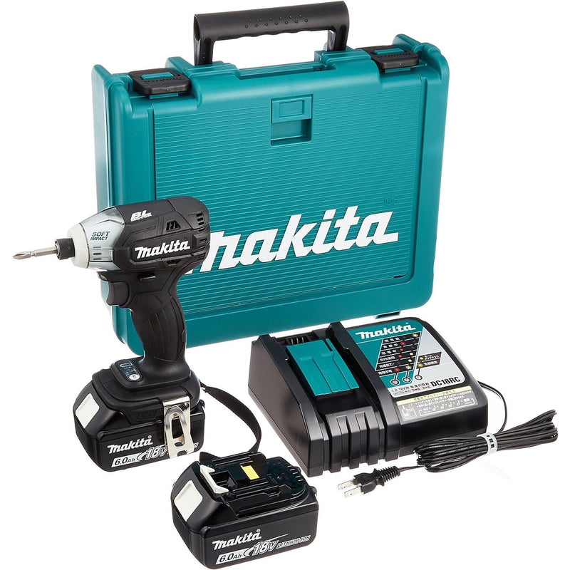マキタ TS141DRGXB 充電式ソフトインパクトドライバ 黒 (18V) トルク40Nm 6Ahバッテリ2本・充電器付