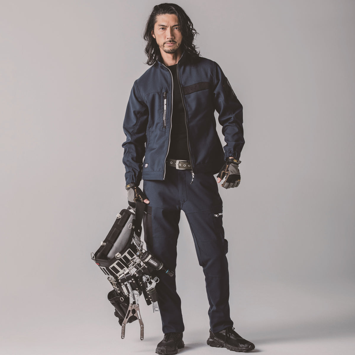 寅壱 7030-219 カーゴパンツ 速乾性 制電 裏綿 再帰性反射 2025-26AW